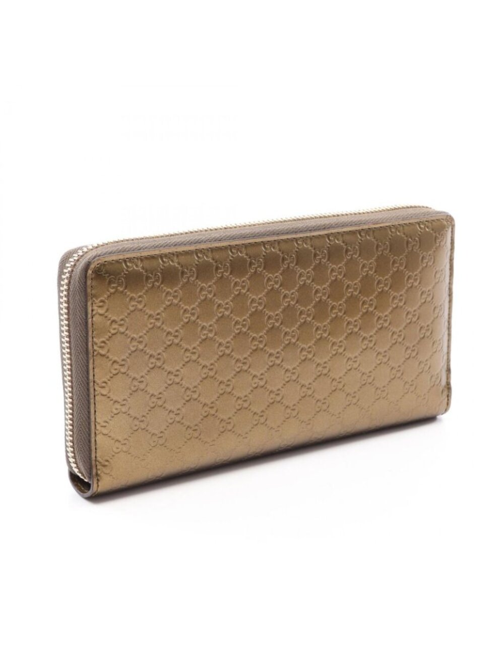 Gucci Round Wallet Lovely Micro Guccissima Gold Leather - Picture 2 of 7